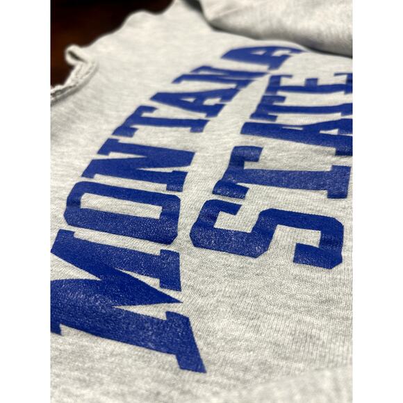 VTG 90s Montana State Champion Reverse Weave Crewneck Made in USA Size M - Picture 10 of 16